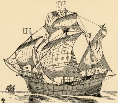 A Ship of the Time of Christopher Columbus by Charles Henry Bourne Quennell