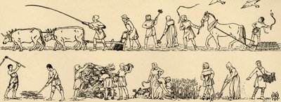 Agriculture in the time of Edward III From the Luttrell Psalter, 1931 by Charles Henry Bourne Quennell