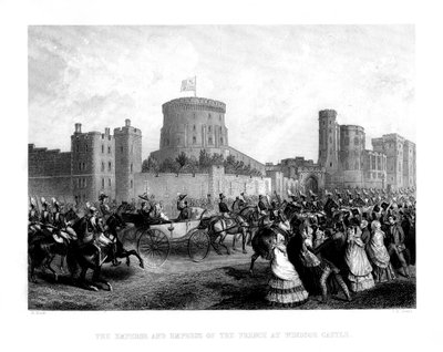 The Emperor and the Empress of the French at Windsor Castle, 1855, 1875 by Charles Henry Jeens