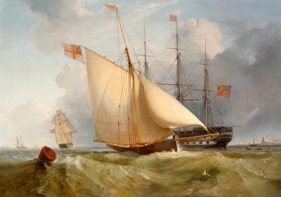 The Admiral’s Barge Returning to Shore by Charles Henry Seaforth
