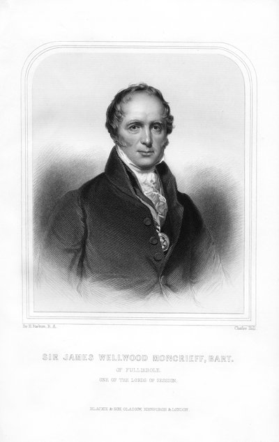 Sir James Wellwood Moncrieff, Eminent Scottish Judge, 1870 by Charles Holl