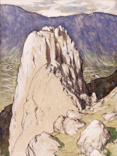 The Pillar Rock, 1928 by Charles John Holmes