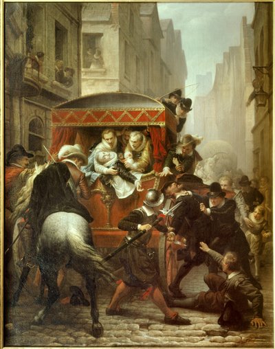 Death of Henry IV: Assassination of Henry IV and Arrest of Ravaillac by Charles Housez
