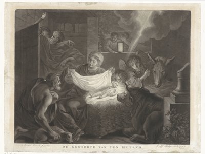 Birth of Christ and Adoration by Shepherds by Charles Howard Hodges