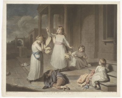 Children Spouting Tragedy by Charles Howard Hodges