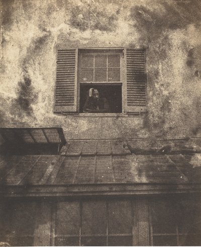 Auguste Vacquerie at a Window, Marine Terrace, c. 1853 by Charles Hugo, Auguste Vacquerie