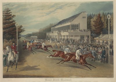 Racing: Grand Stand, Goodwood (Coming in for the Gold Cup-1838) by Charles Hunt