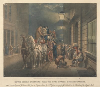 Royal Mails, Starting from the Post Office, Lombard Street by Charles Hunt