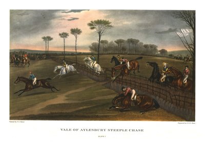 Vale of Aylesbury Steeple Chase, Plate 3, c. 1836 by Charles Hunt