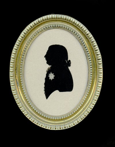 Silhouette of George III, c.1796-98 by Charles I Rosenberg