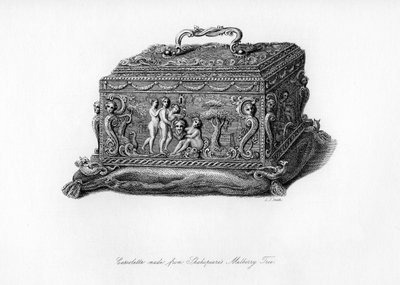 Carved cassolette made from the wood of Shakespeares mulberry tree by Charles J. Smith