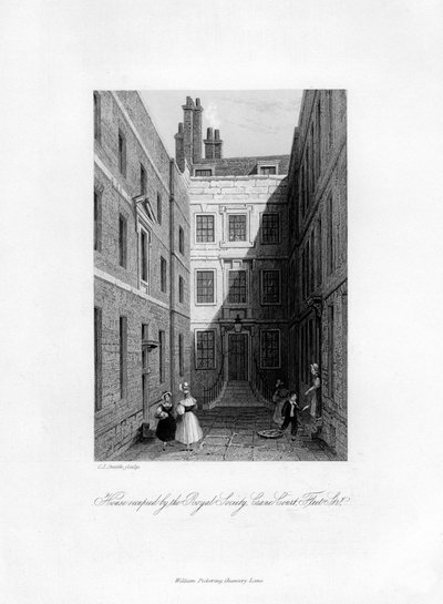 House Occupied by the Royal Society, Crane Court, Fleet Street by Charles J. Smith
