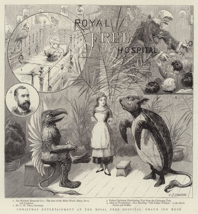 Christmas Entertainment at the Royal Free Hospital, Gray