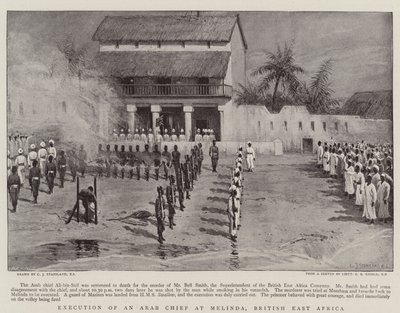 Execution of an Arab Chief at Melinda, British East Africa by Charles J. Staniland