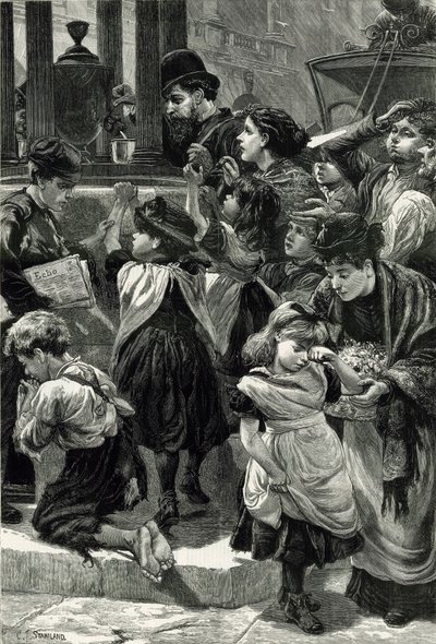 The London Water Supply - A Sketch on a Sultry Day by Charles J. Staniland