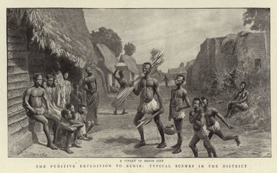 The Punitive Expedition to Benin, Typical Scenes in the District by Charles J. Staniland