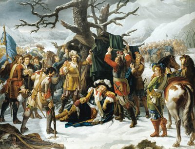 Marshal de Turenne Asleep on the Eve of the Battle of Turckheim by Charles Jacques Lebel