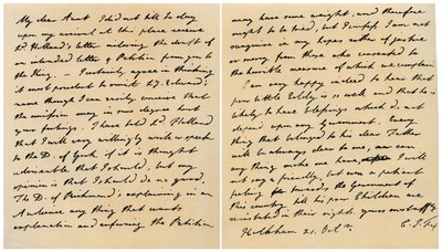 Letter from Charles James Fox to His Aunt Emily, 21st October 1798 by Charles James Fox