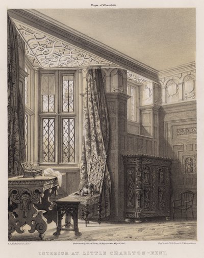 Interior at Little Charlton, Kent by Charles James Richardson