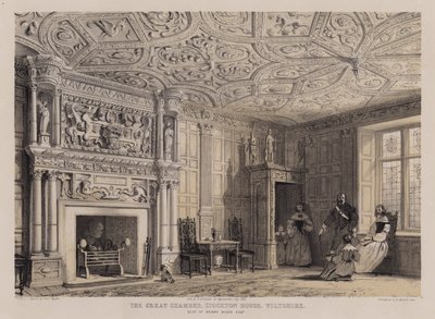 The great chamber, Stockton House, Wiltshire, seat of Henry Biggs by Charles James Richardson