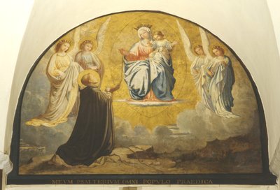 Virgin Delivering Rosary to San Damiano by Charles Jean Baptiste Besson