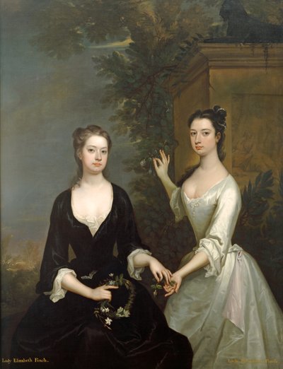 Lady Henrietta and Lady Elizabeth Finch, c.1732 by Charles Jervas