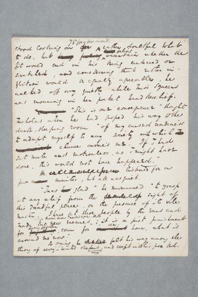 Original Manuscript of a Chapter of Nicholas Nickleby, 1838 by Charles John Huffam Dickens