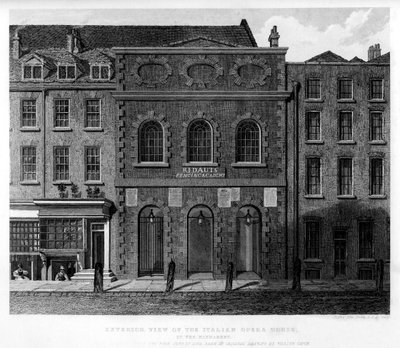 Exterior View of the Italian Opera House, Haymarket by Charles John Smith
