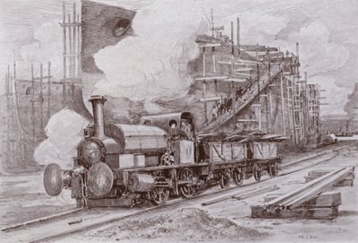 The shipyard locomotive by Charles John de (after) Lacy