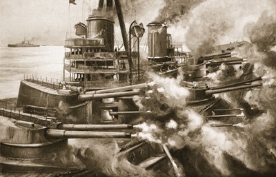 Biting with all her teeth at once: the tremendous power of a Great modern Battle-ship