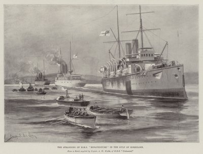 The Stranding of HMS Bonaventure in the Gulf of Korniloff by Charles John de Lacy