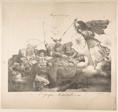 Repas de Corps. Memorable Epoch of 1821 by Charles Joseph Hullmandel