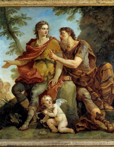 History of Telemaque: Telemaque listens to the advice of Mentor by Charles Joseph Natoire