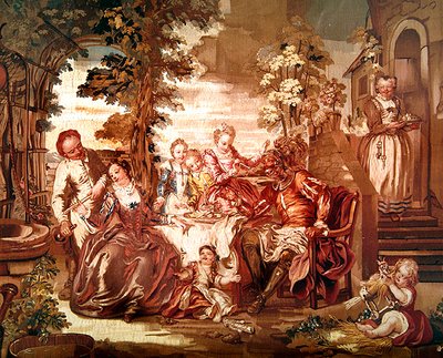 Scene from Don Quixote, manufactured at Beauvais by Charles Joseph Natoire