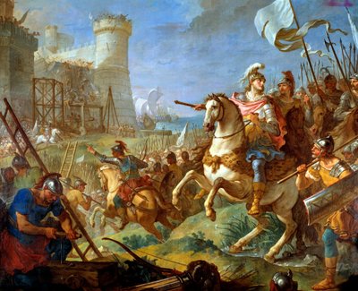 Siege of the City of Arles by Theodoric II, King of the Visigoths by Charles Joseph Natoire
