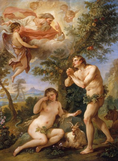 The Rebuke of Adam and Eve by Charles Joseph Natoire