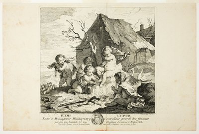 Winter, plate four from 