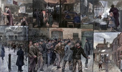 Distress in the East End of London by Charles Joseph Staniland