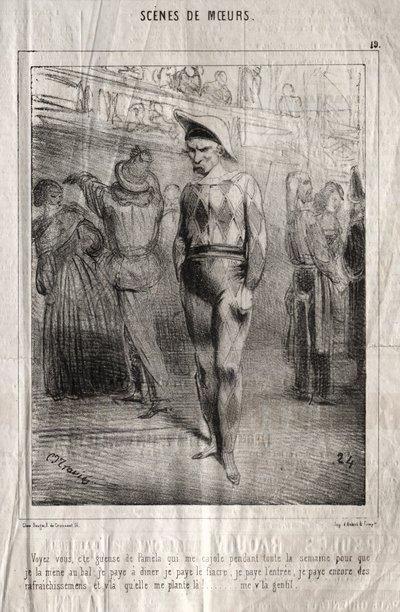 Scenes of Manners: Do you see, this Pamela who flatters me all week... by Charles Joseph Traviès de Villers