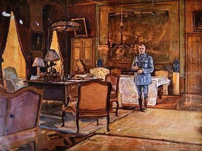 Marshal Ferdinand Foch in his headquarters, 7th September 1918, Paris by Charles Jules Duvent