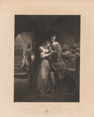 Sir Walter Raleigh Parting with his Wife by Charles Kennedy Burt