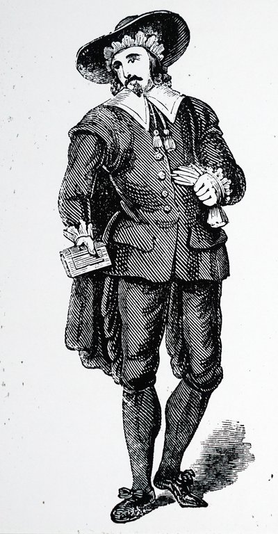 Man in Puritan Dress by Charles Knight