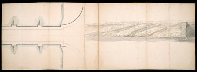 Designs of the Projected Bridge on the River Thames in London by Charles Labelye