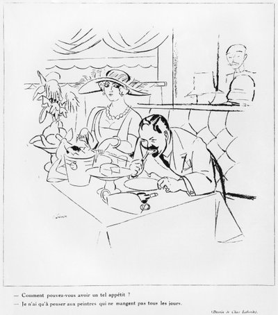Eating, illustration from 