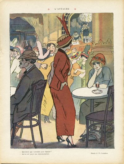 Illustration of Chas-Laborde (1886-1941) in Le Rire by Charles Laborde