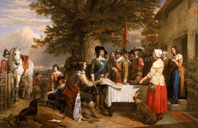 The Eve of the Battle of Edge Hill by Charles Landseer