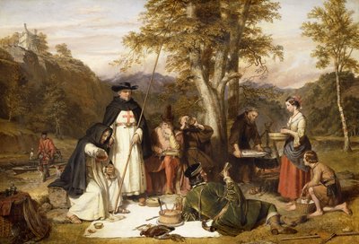 The Monks of Melrose made good kaill on Fridays when they fasted, They neither wanted beef nor ale, As long as their neighbours lasted. Vide Scrope