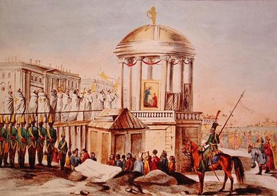 The Blessing of the Waters at St. Petersburg, c.1820 by Charles Lasteyrie du Saillant