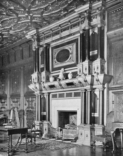 A Chimney-Piece in the Long Gallery by Charles Latham