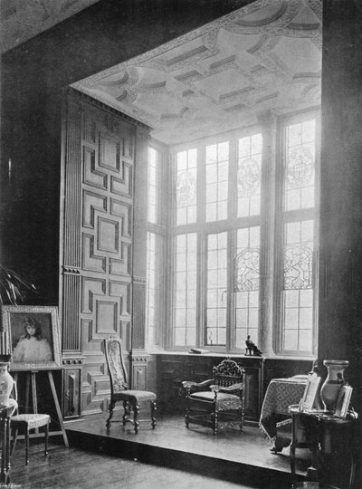 Broughton Castle: The Drawing Room Window by Charles Latham